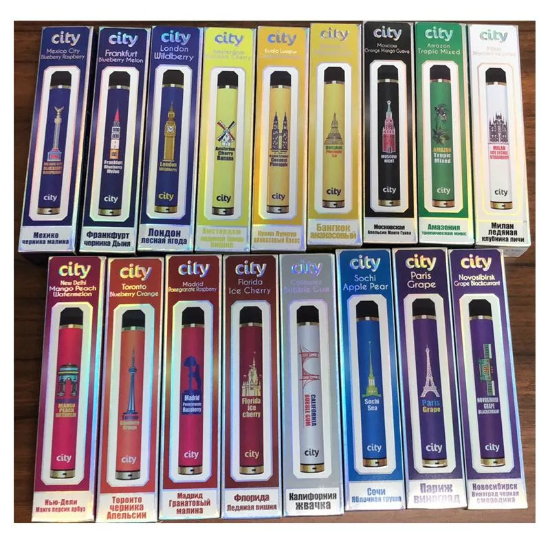 Wholesale City Disposable E-Cig Vape Device with Pre-Filled Pod